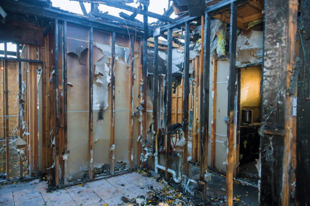 Professional Soot Cleanup technician working in Harwich Port, MA